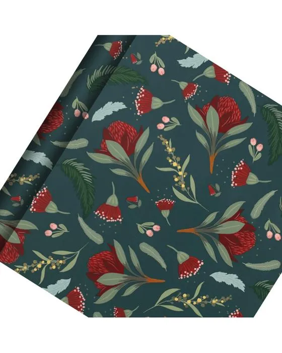 Hallmark x Christie Williams Wrapping Paper Roll - Flore australienne