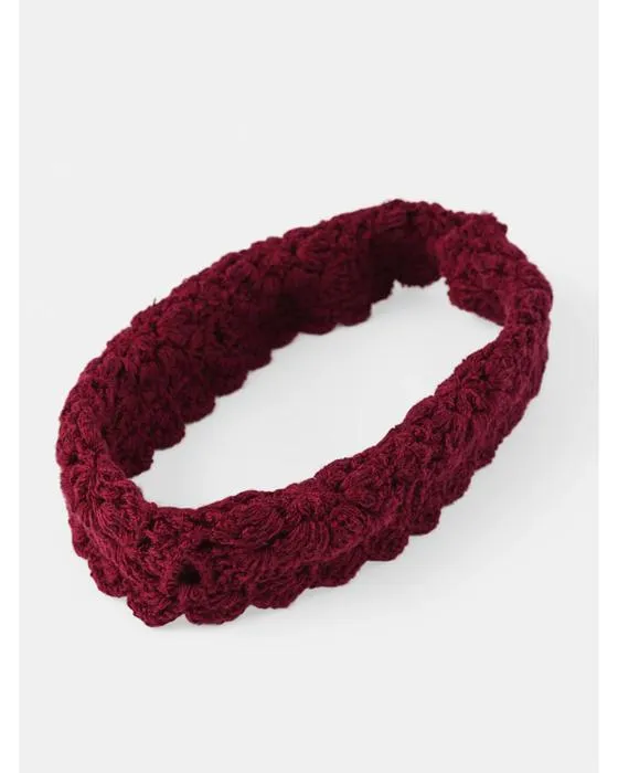 Tête de bande au crochet étirante - Rouge