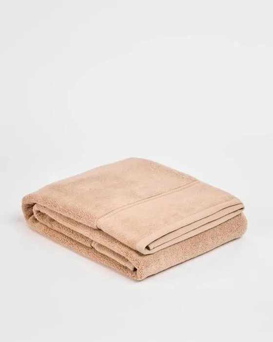 Cible de luxe en coton égyptien Pile feuille de bain - naturel