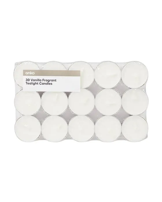 30 Bougies parfumées Vanilla