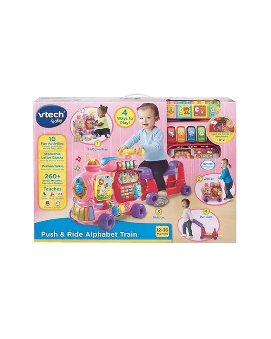 Train Alphabet VTech Push & Ride - Rose