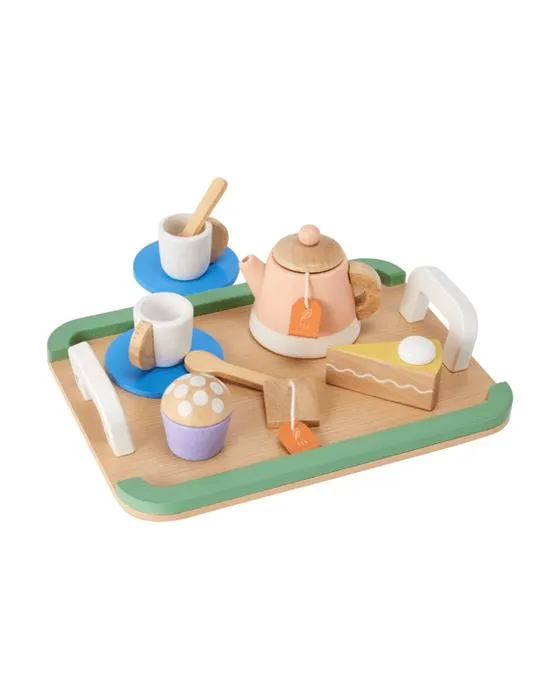 Ensemble de jeux de thé en bois de 13 pièces