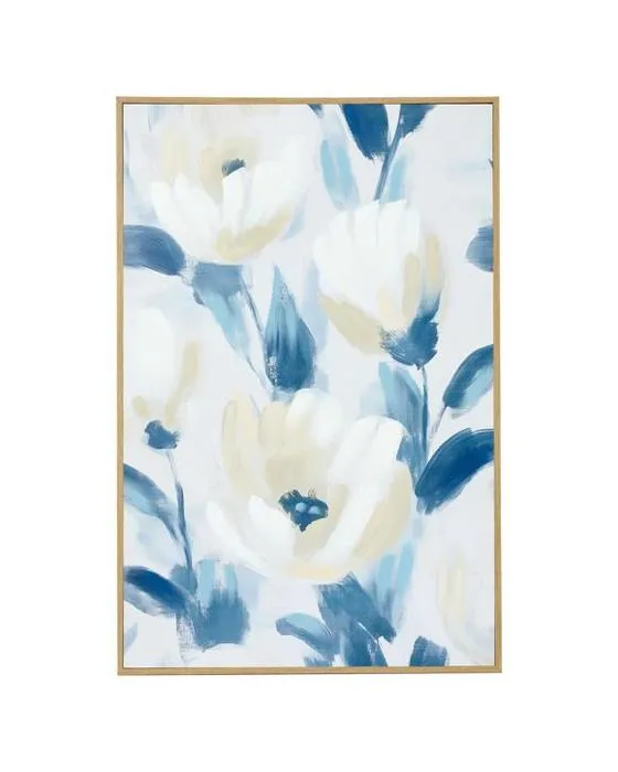 Toile encadrée Indigo Bloom - 90cm x 60cm