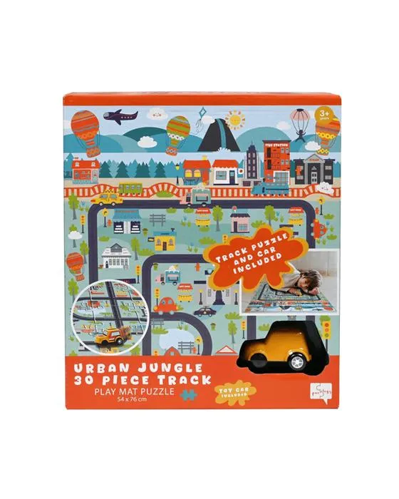 30 pièces Jungle urbain voiture piste jeu Puzzle