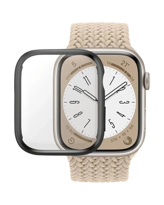 PanzerBody Case Full Body de verre Apple Watch 45mm noir