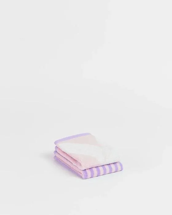 Cible Enfants Licorne Australian Cotton 2 Pack Laveur visage - Pale Lilac - Violet