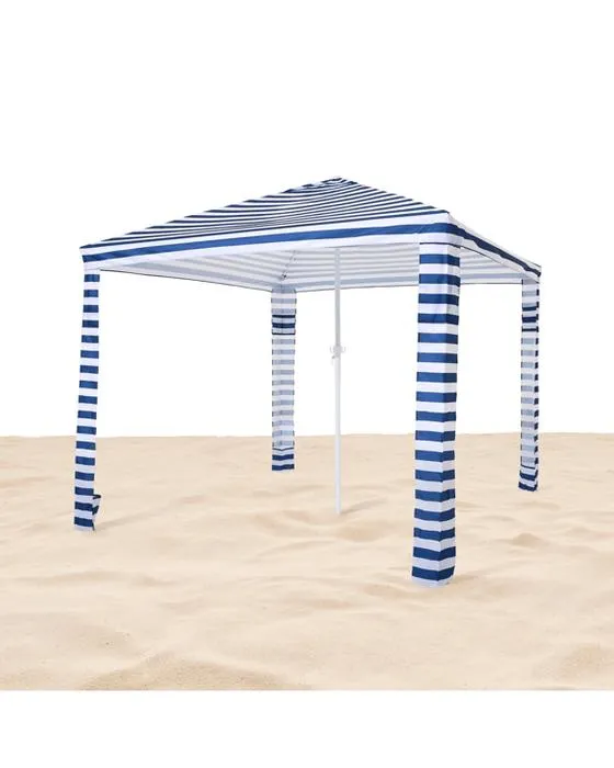 Cabana de plage - Bande bleue