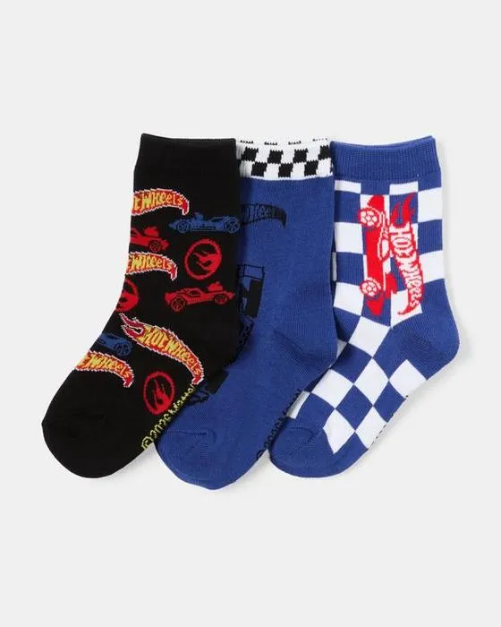 Chaussettes d'équipage de 3 packs de la licence de roues chaudes
