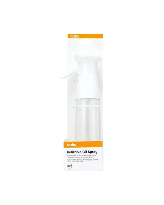 Spray à huile rechargeable de 300ml - blanc