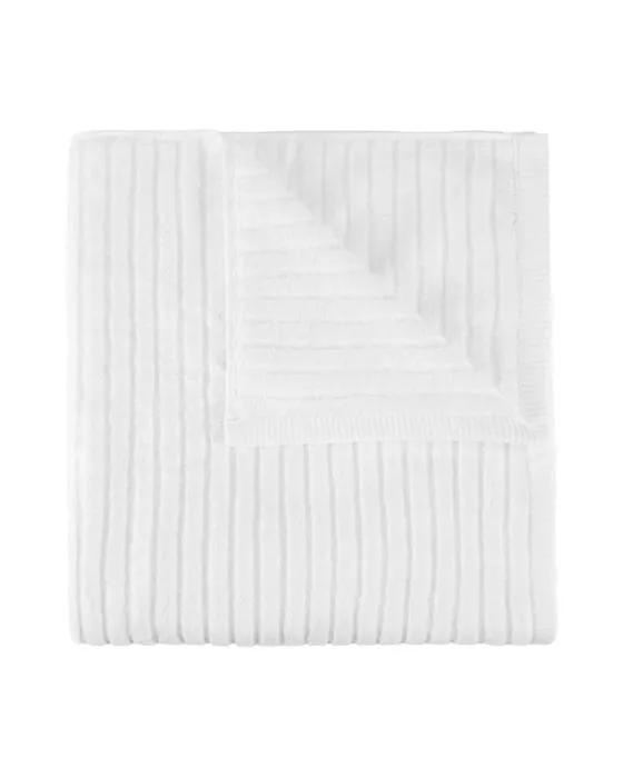 Feuille de bain en coton - blanc
