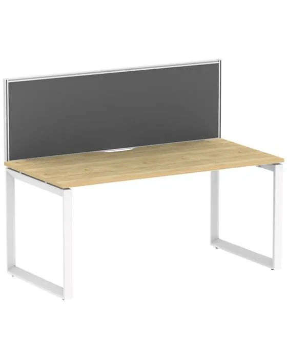 Bureau S2 de Stilford 1500x750 avec écran 1500x525 Tables et postes de travail