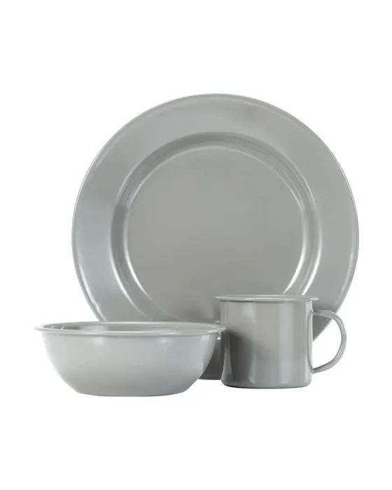 Set de dîner en émanel de 12 pièces