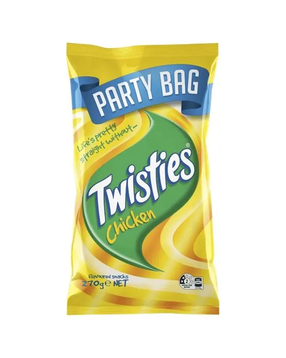 Twisties Poulet en collations aromatisées Sac de fête 270g