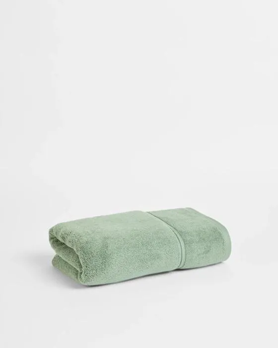 Cible de luxe en coton égyptien Pile serviette de bain - vert