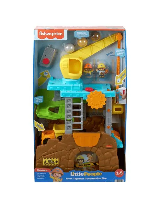 Fisher-Price Little People Work Together Construction Site Toddler Playset