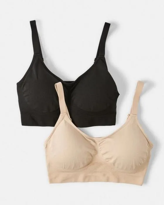 2 Pack plein de figure sans coutures de soutiens-gorge de culture