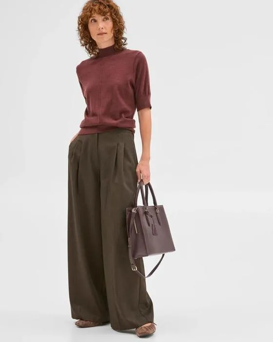 Aperçu Pantalons à jambes larges à os de hareng