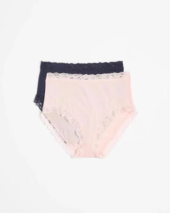 Cible femme Modal et de dentelle 2 Pack plein slip