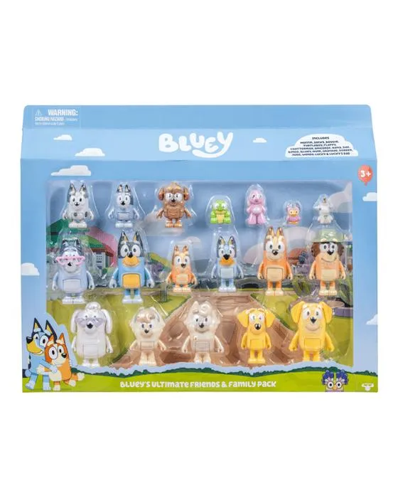 Bleuy avec les Ultimate Friends & Family Pack de Bluey - Multi