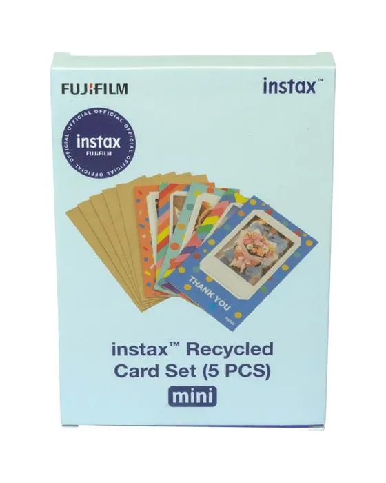 Carte de voeux Instax Fujifilm Set 5 Pack
