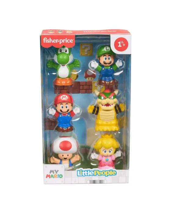 6 Pack Fisher-Prix Petites personnes Mon Mario Figure