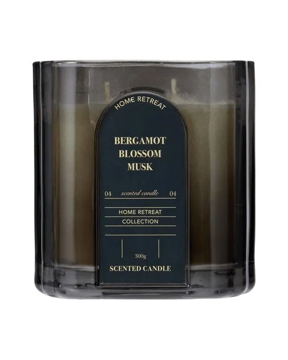 Bougie en verre de retraite maison Bergamot