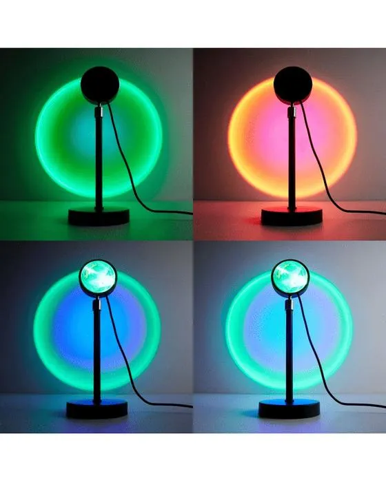 Lampe à projection irisé