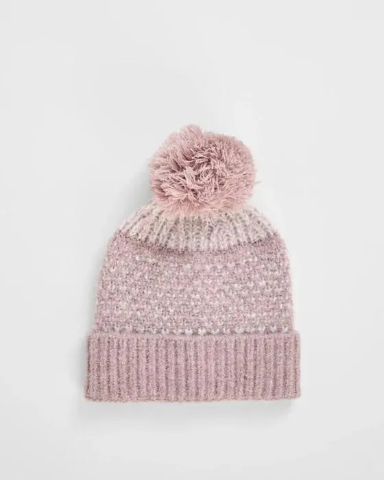 Cible Enfants Patterned Pom Pom Bonnet