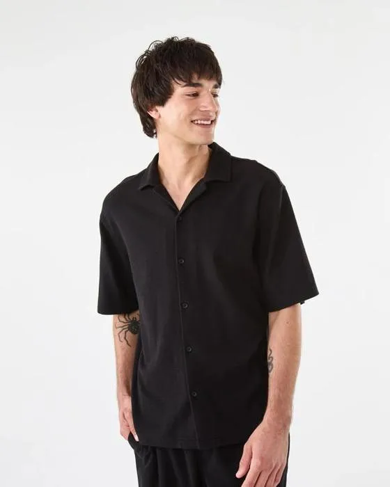 Chemise à manches courtes Texturée