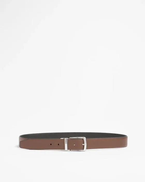 Ceinture en cuir réversible cible