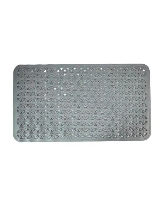 Tapis de bain à aspiration grise