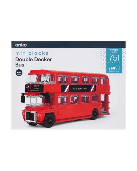 Série de véhicules de miniblocs de 751 pièces: Double Decker Bus
