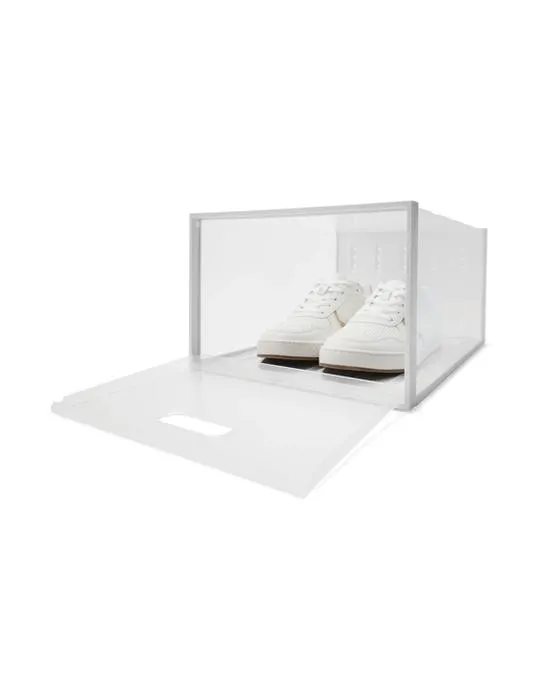 Boîte de rangement en plastique grande chaussure