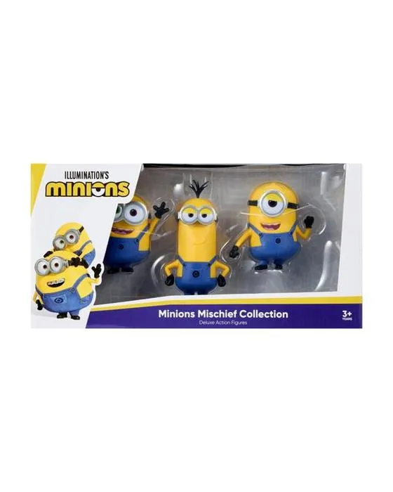 3 Pack Les Minions de l'Illumination Déchirure Collection de Luxe Action Figures