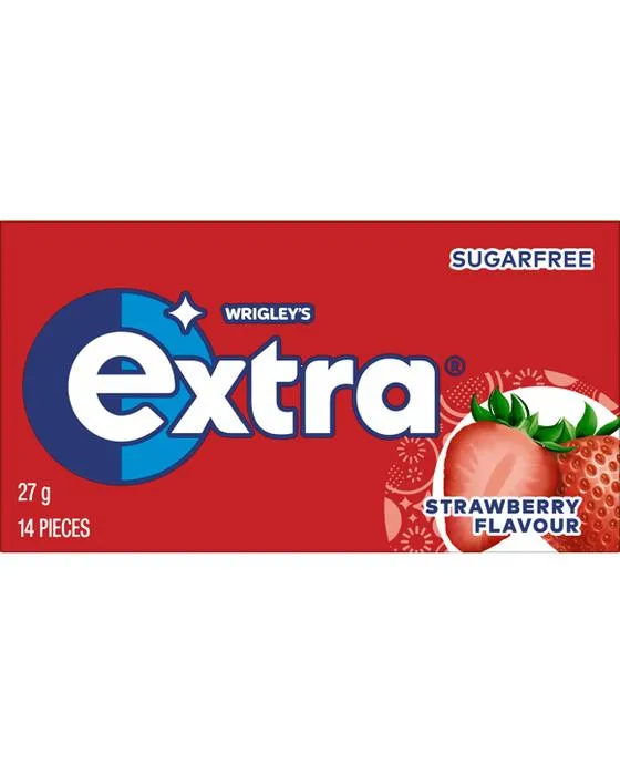 14 pièces Wrigley's extra fraise Gum 27g