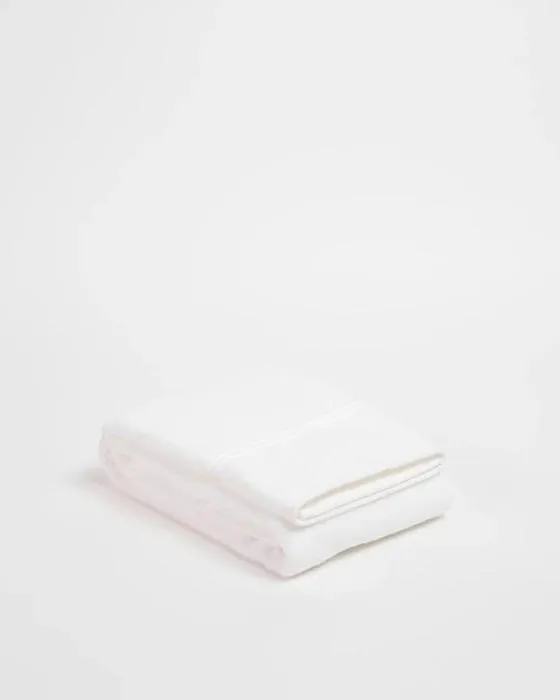Cible de luxe coton égyptien Pile serviette de bain - blanc