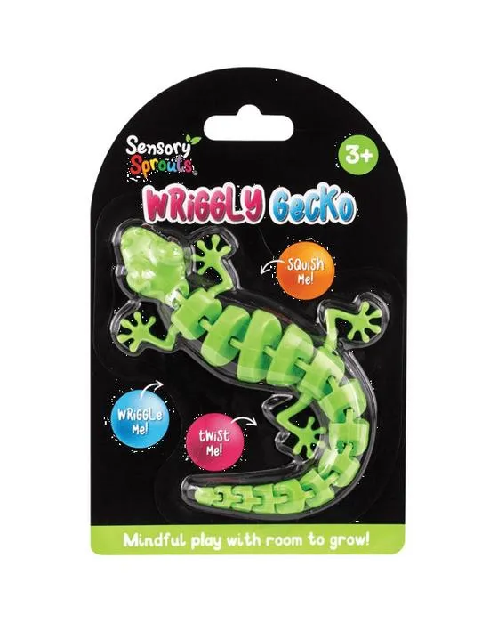 Jouet Gecko Fidget Sensory Vert