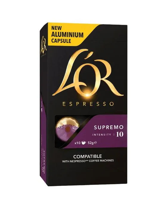 L'OR Espresso Capsules de café Supremo 10 Pack