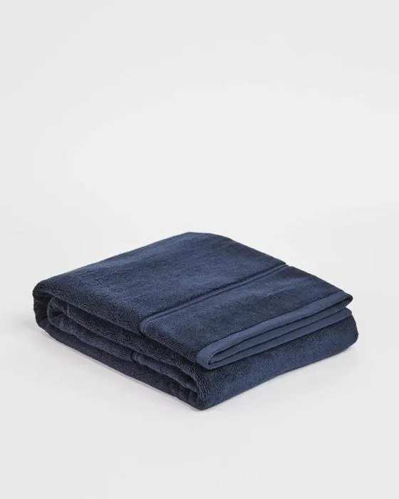 Tâche de bain en coton égyptien de luxe - Bleu
