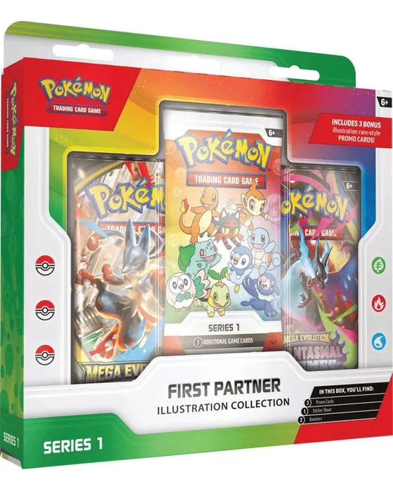 Jeu de cartes de trading Pokemon: Collection Illustration Premier Partenaire - Série 1