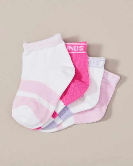 Chaussettes de sport pour bébé 4 pack Bonds