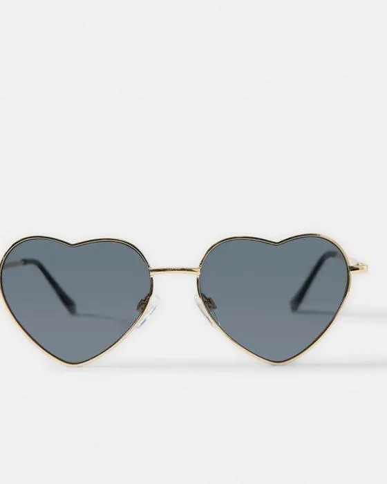 Lunettes de soleil Femmes en métal Cœur