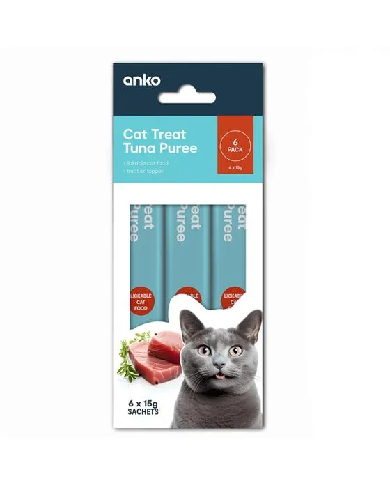 6 sachets de thon puré de traitement de chat