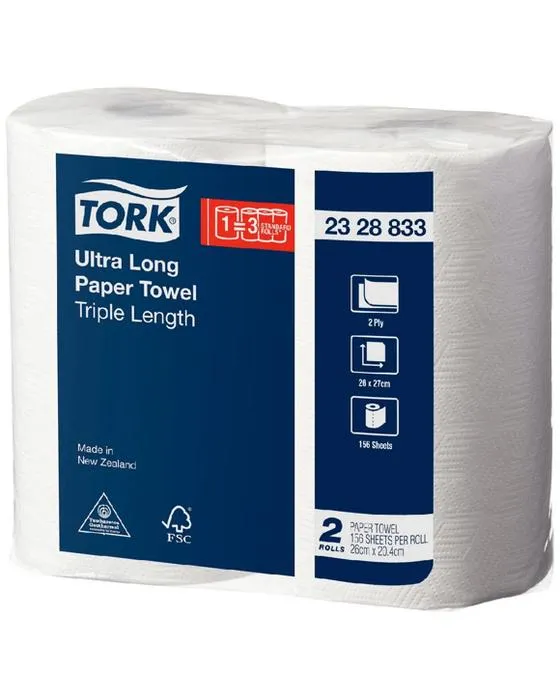 Tork Ultra longue serviette de cuisine rouleau 2 Pack