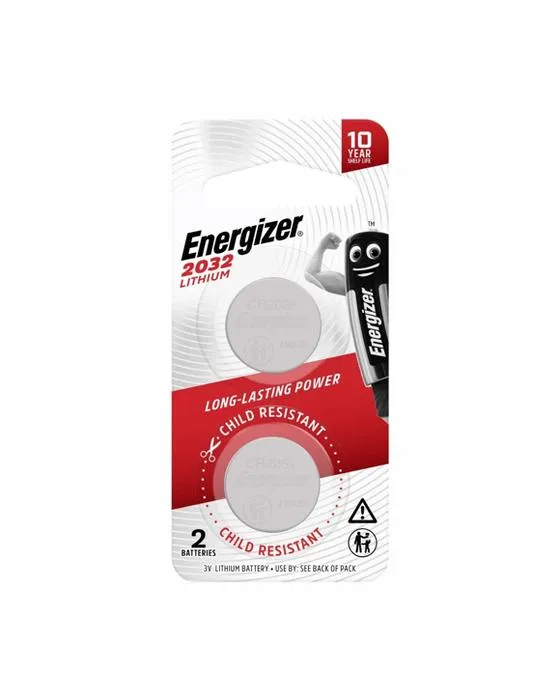 2 Pack Energizer 2032 Batteries au lithium