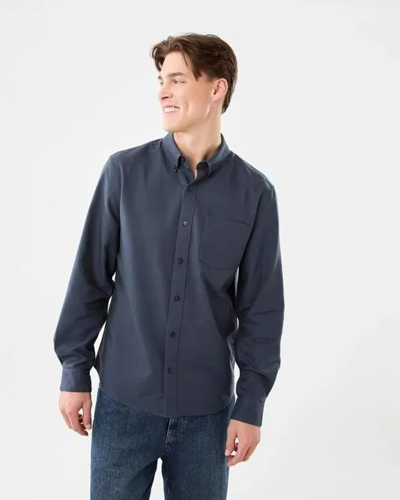 Chemise longue manches Oxford