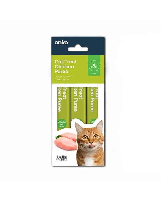 6 sachets de poulet de traite de chat