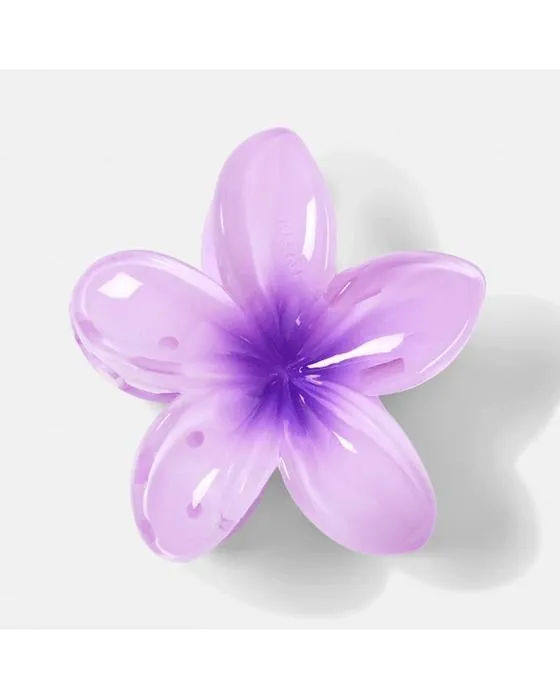 Clip pourpre de cheveux de griffe Frangipani