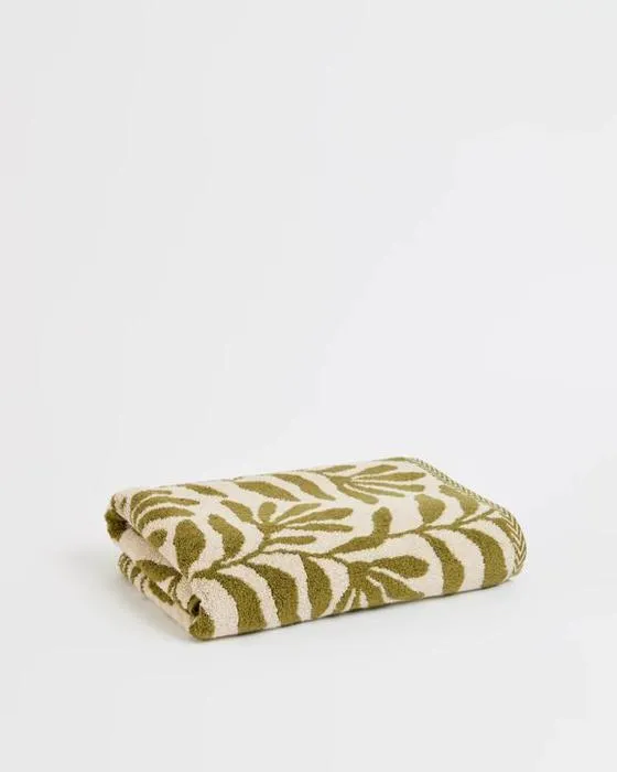 Cible Botanica Australien coton texturé Serviette de bain - Avocat - Vert