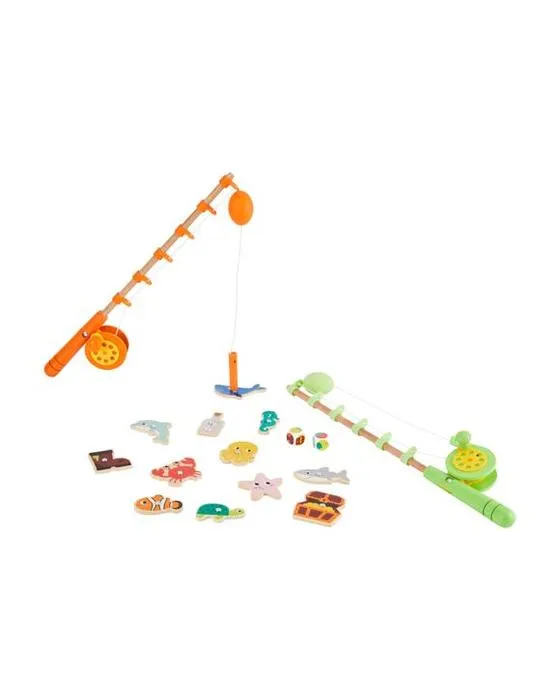 Ensemble de pêche en bois